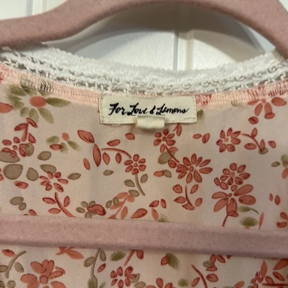 For Love and Lemons Sweet Disposition Swing Dress Pink Floral Size XS - Picture 7 of 10